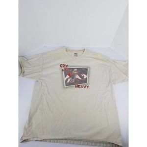 Cry No More, The Heavy Hanes Beefy T-Shirt, White Size 2XL